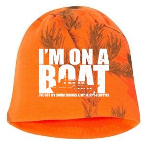 I'm On A Boat Funny Cruise Vacation Kati - Camo Knit Beanie