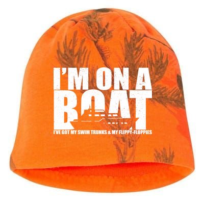 I'm On A Boat Funny Cruise Vacation Kati - Camo Knit Beanie