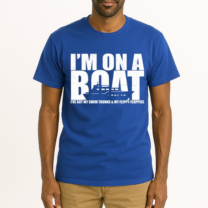 I'm On A Boat Funny Cruise Vacation Tall T-Shirt