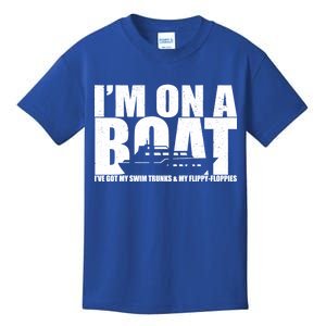 I'm On A Boat Funny Cruise Vacation Kids T-Shirt