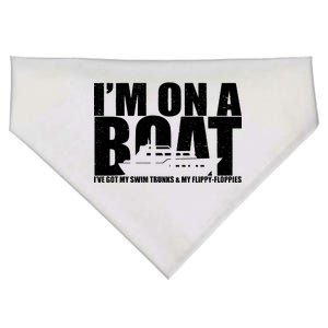 I'm On A Boat Funny Cruise Vacation USA-Made Doggie Bandana