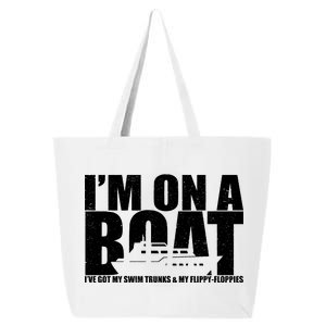 I'm On A Boat Funny Cruise Vacation 25L Jumbo Tote