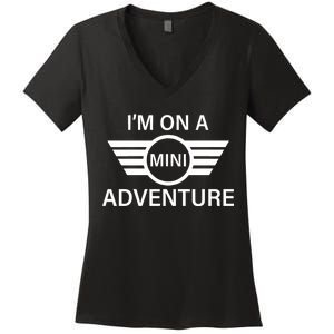 I'm On A Mini Adventure Women's V-Neck T-Shirt