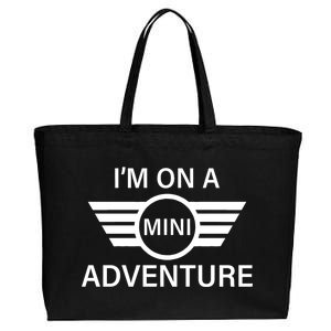 I'm On A Mini Adventure Cotton Canvas Jumbo Tote