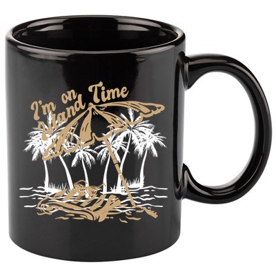 I'm On Island Time 11oz C Handle Ceramic Mug