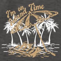 I'm On Island Time Vector Backpack