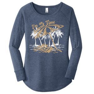 I'm On Island Time Women's Perfect Tri Tunic Long Sleeve Shirt