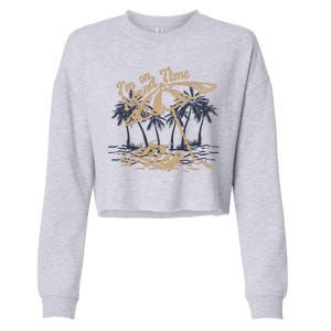 I'm On Island Time Cropped Pullover Crew