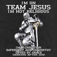 I'm On Team Jesus 7 Panel Mesh Trucker Snapback Hat