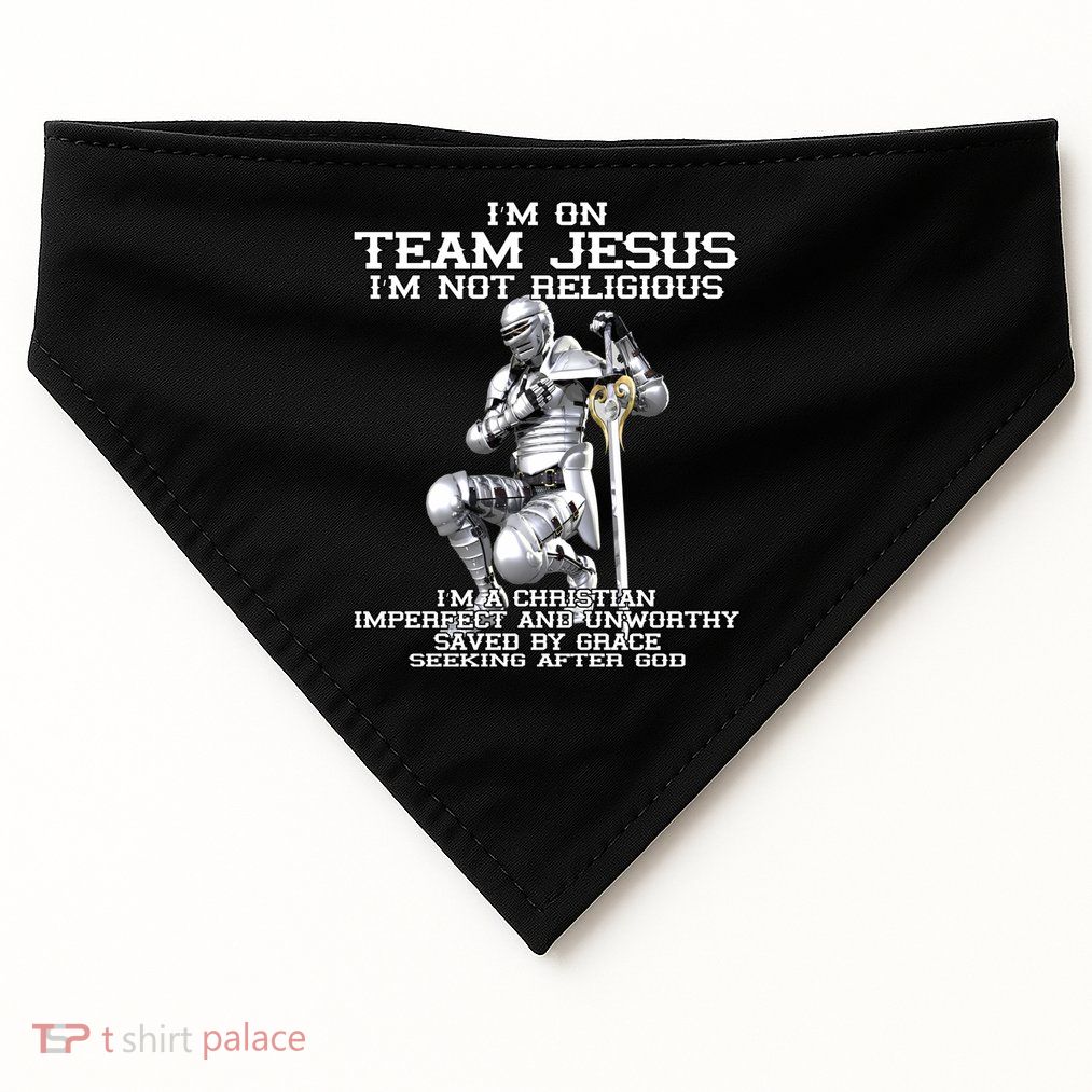 I'm On Team Jesus USA-Made Doggie Bandana