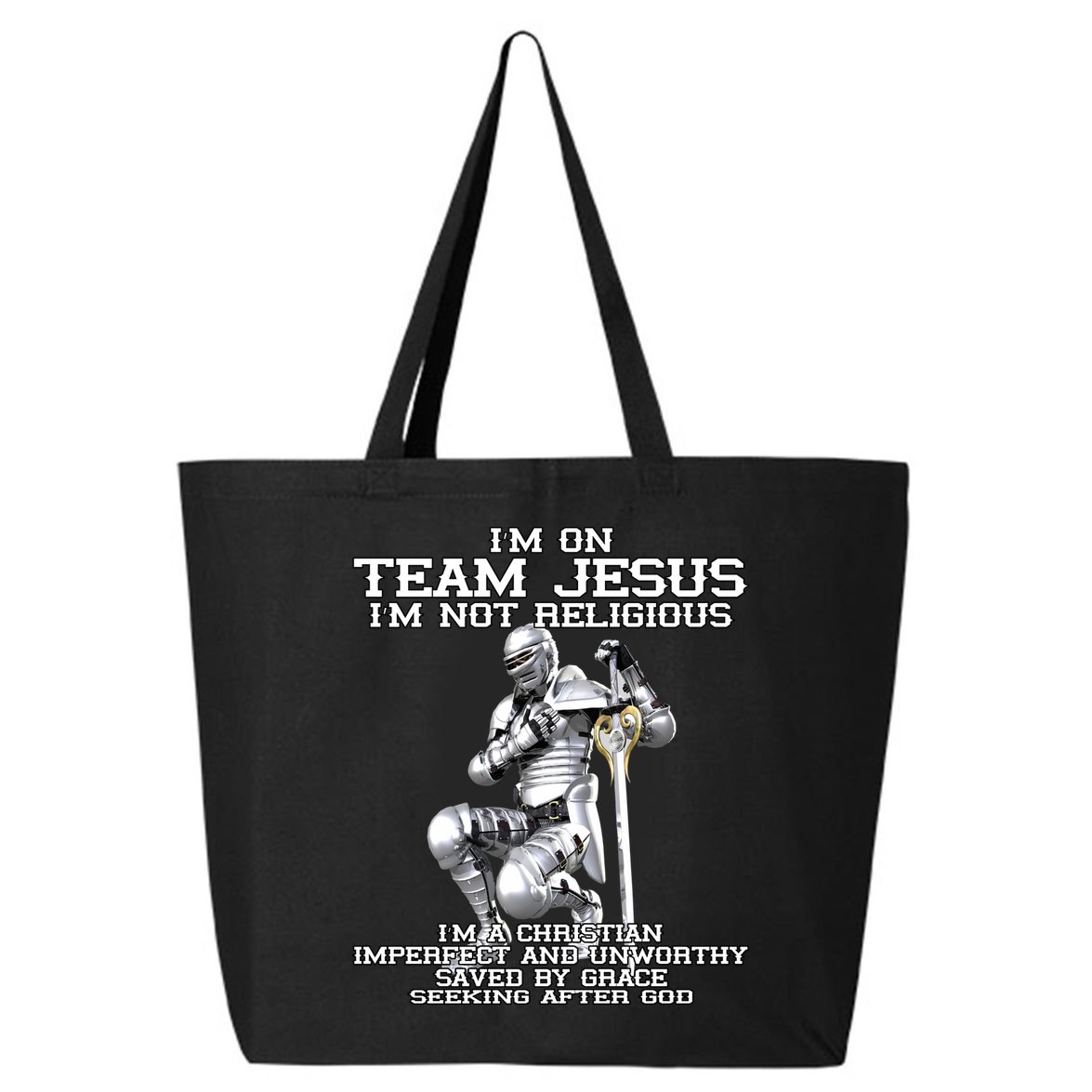 I'm On Team Jesus 25L Jumbo Tote