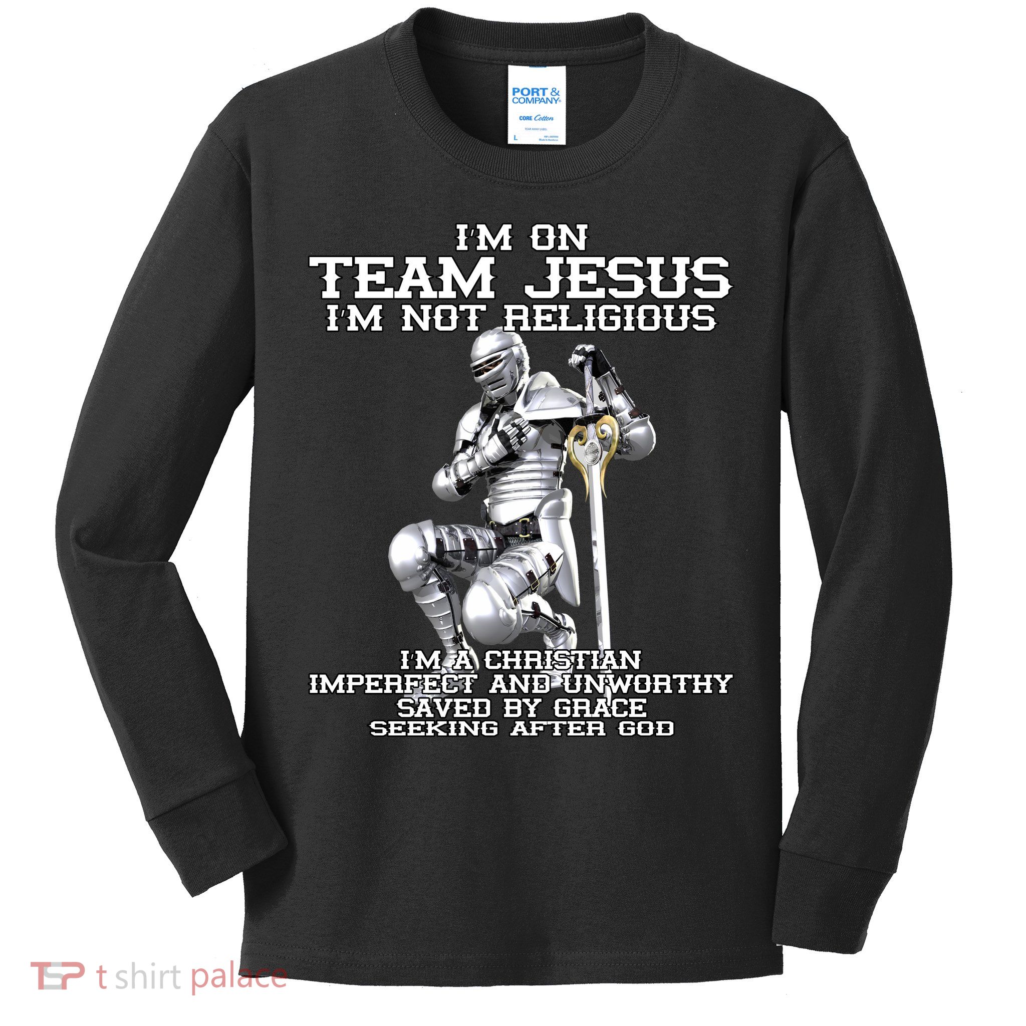 I'm On Team Jesus Kids Long Sleeve Shirt