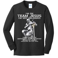 I'm On Team Jesus Kids Long Sleeve Shirt