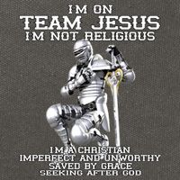 I'm On Team Jesus Cotton Canvas Backpack