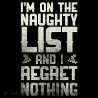 I'm On The Naughty List And I Regret Nothing Short Acrylic Beanie