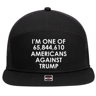 I'm One of the Americans Against Donald Trump 7 Panel Mesh Trucker Snapback Hat
