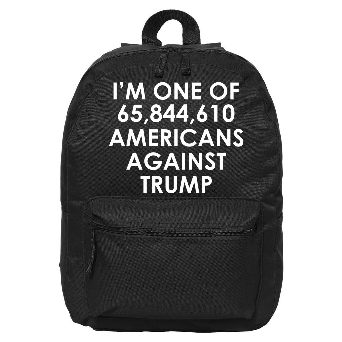 I'm One of the Americans Against Donald Trump 16 in Basic Backpack