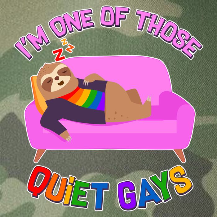 I'm One Of Those Quiet Gays Sloth Legacy Tie Dye Trucker Hat