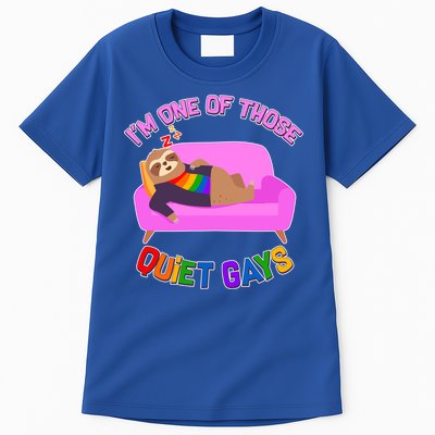 I'm One Of Those Quiet Gays Sloth Tall T-Shirt