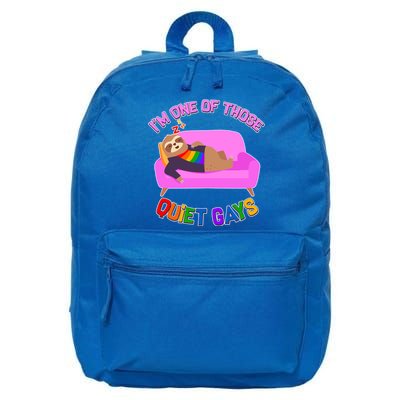 I'm One Of Those Quiet Gays Sloth 16 in Basic Backpack
