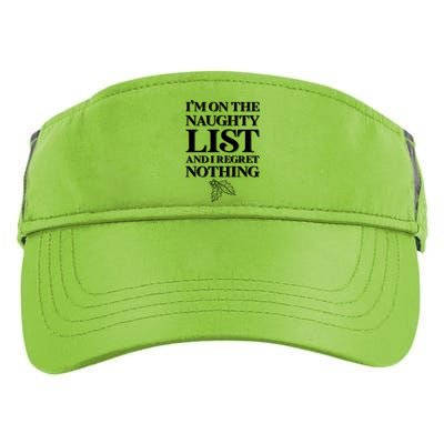 I'm One the Naughty List And I Regret Nothing Adult Drive Performance Visor