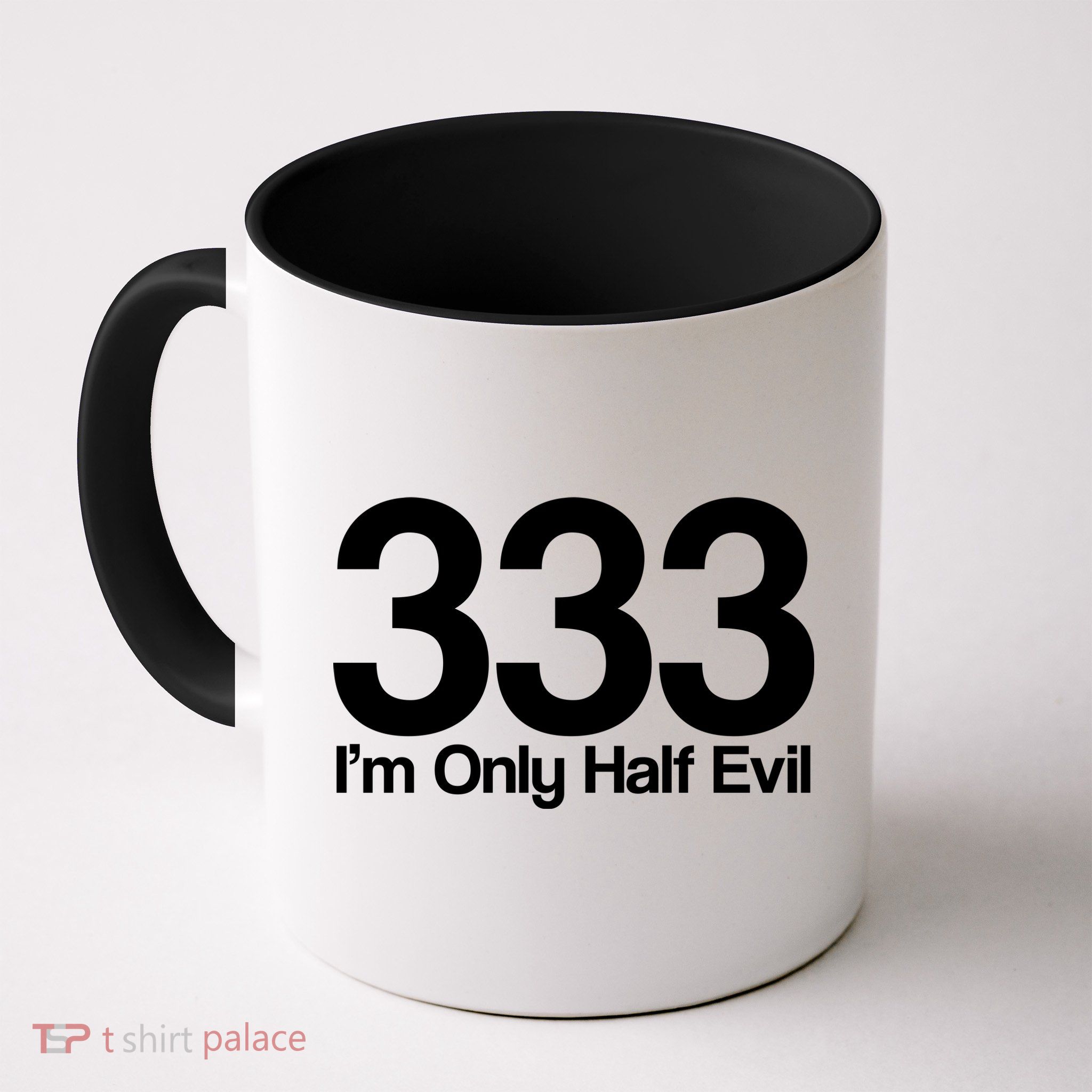 I'm Only Half Evil Mug