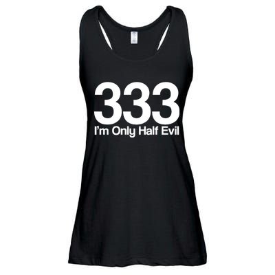 I'm Only Half Evil Ladies Essential Flowy Tank