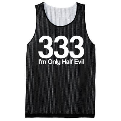 I'm Only Half Evil Mesh Reversible Basketball Jersey Tank