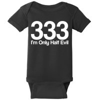 I'm Only Half Evil Baby Bodysuit