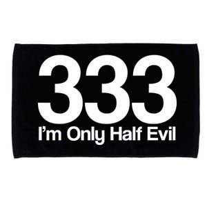 I'm Only Half Evil Microfiber Hand Towel