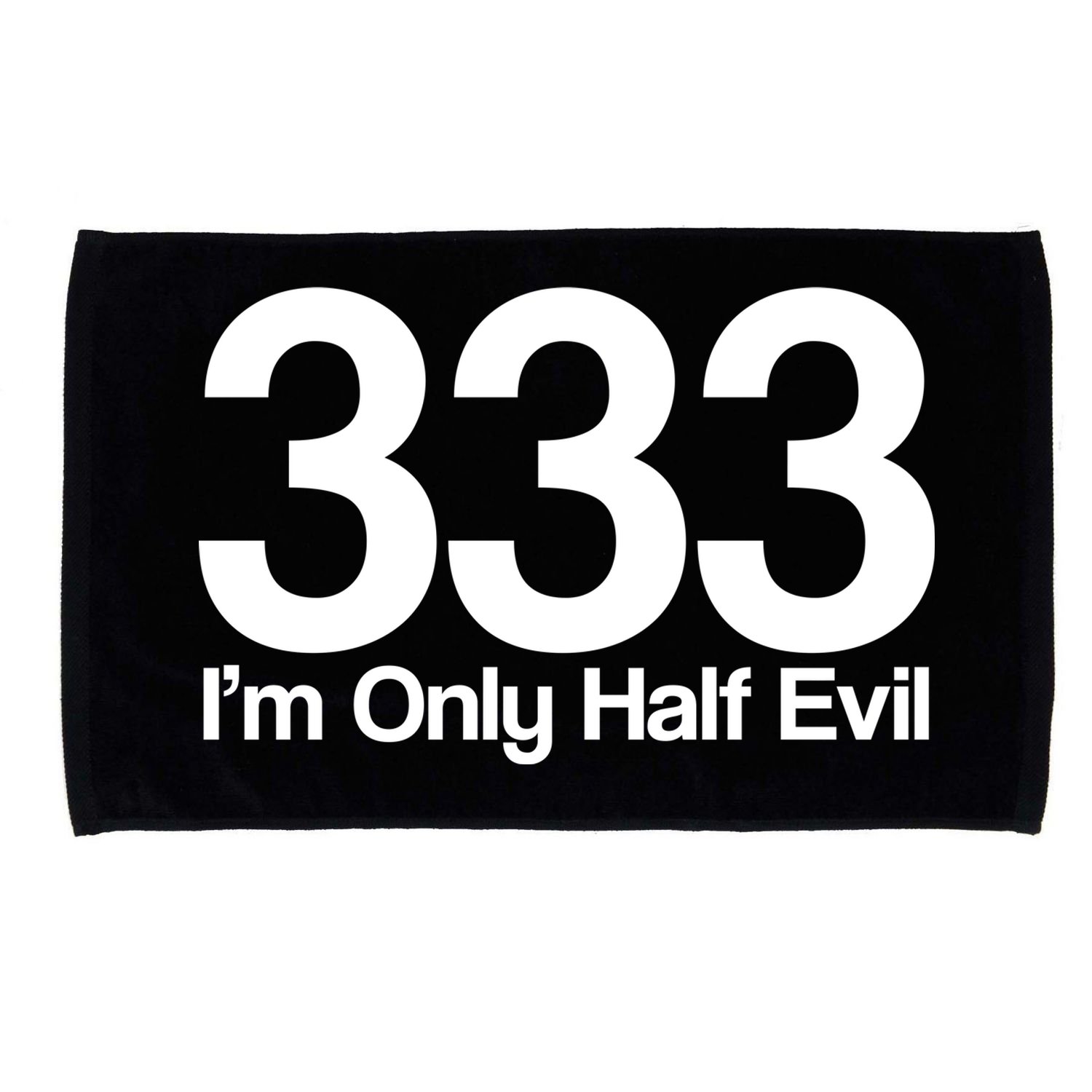 I'm Only Half Evil Microfiber Hand Towel