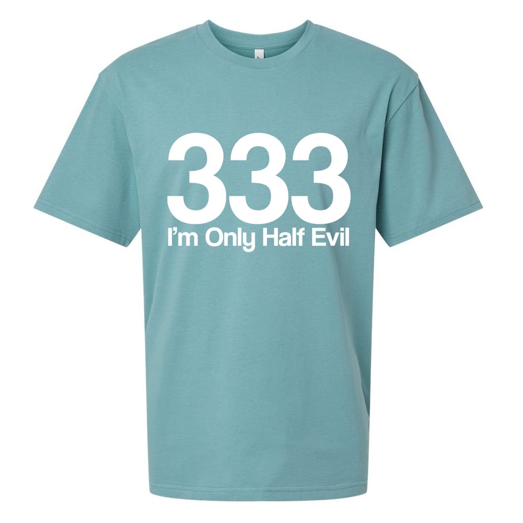 I'm Only Half Evil Sueded Cloud Jersey T-Shirt
