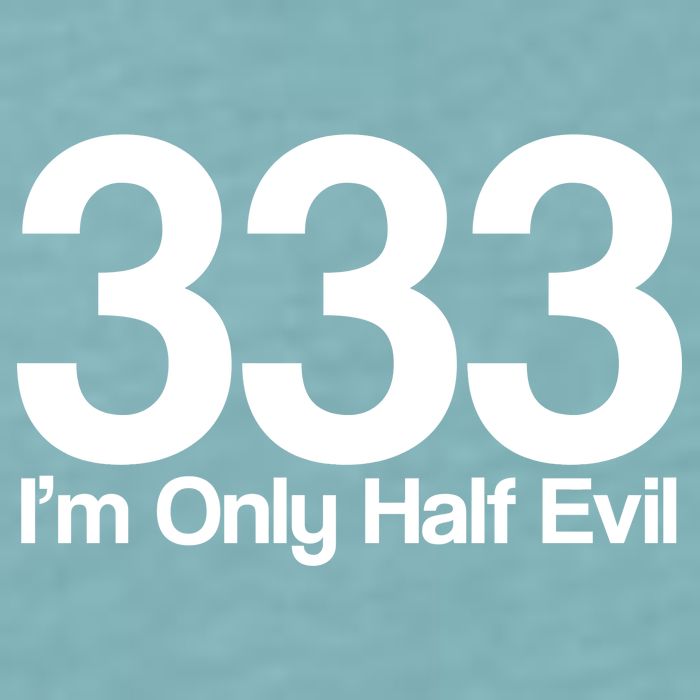 I'm Only Half Evil Sueded Cloud Jersey T-Shirt