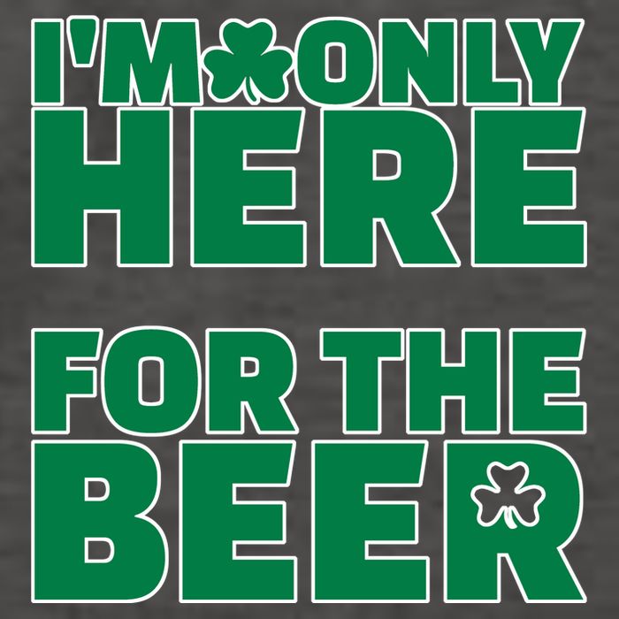 I'm Only Here For The Beer St Patricks Funny Vector Backpack