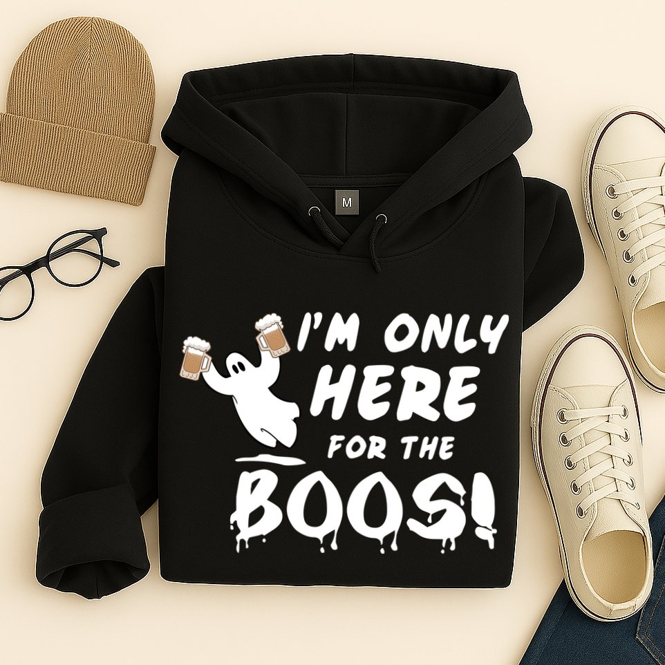 I'm Only here For The Boos! Ghost Hoodie