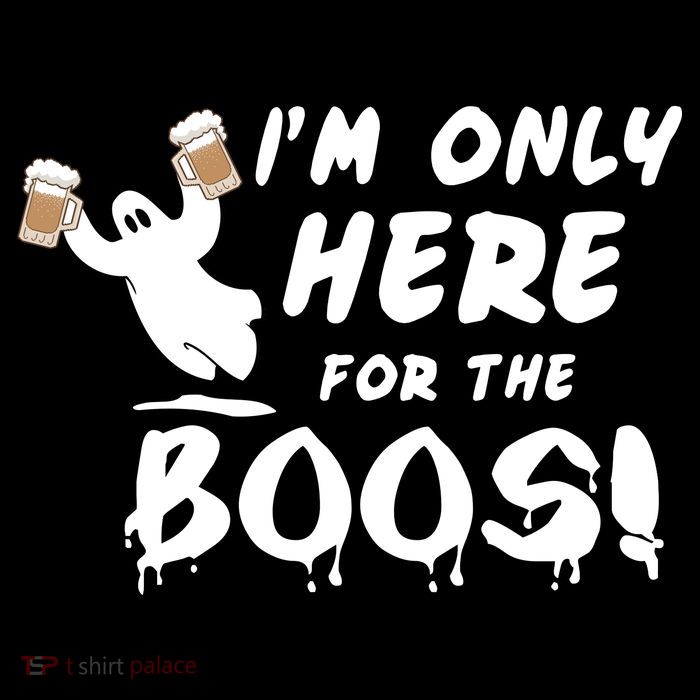 I'm Only here For The Boos! Ghost Button