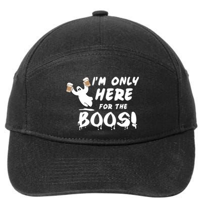 I'm Only here For The Boos! Ghost 7-Panel Snapback Hat