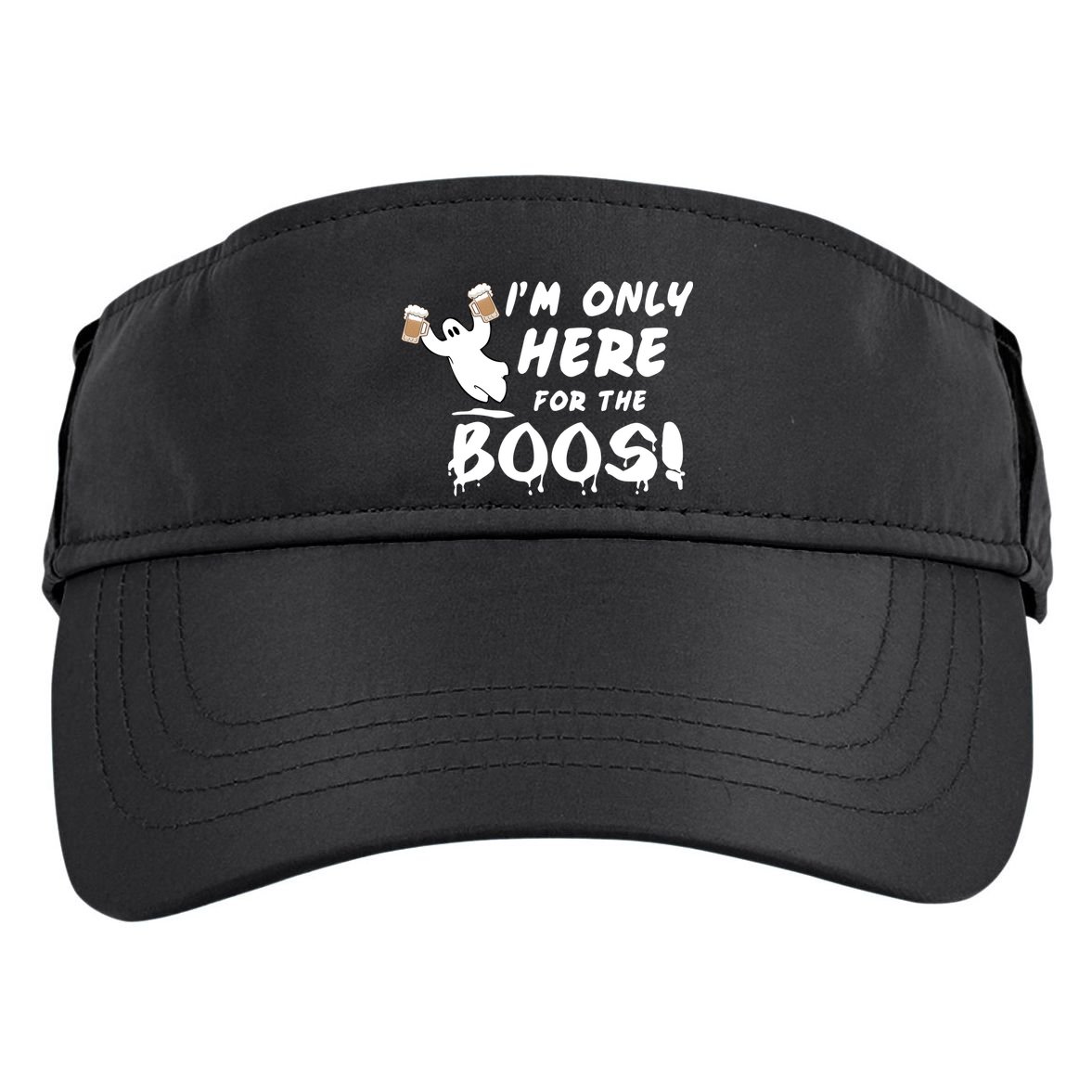 I'm Only here For The Boos! Ghost Adult Drive Performance Visor