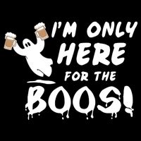 I'm Only here For The Boos! Ghost Bucket Hat