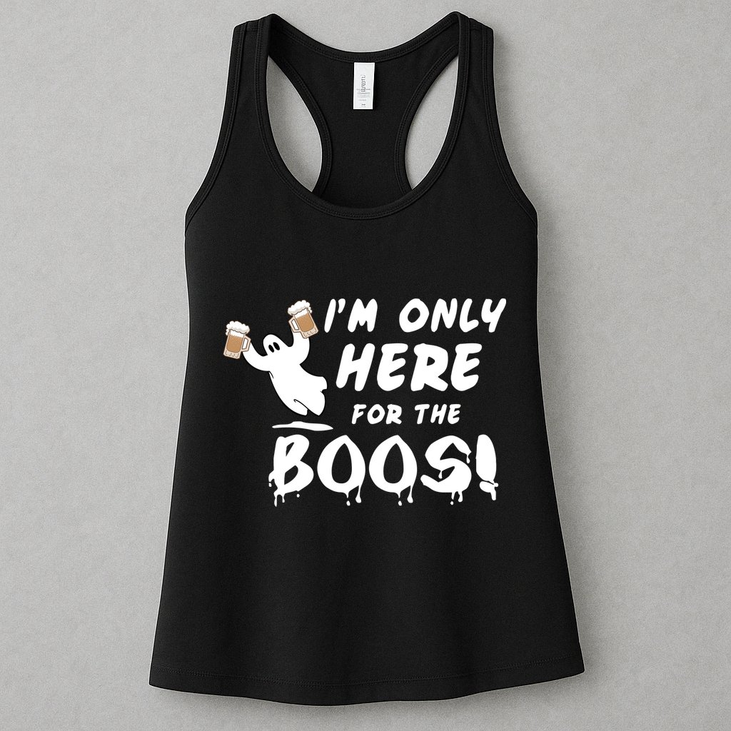 I'm Only here For The Boos! Ghost Womens Tank Top