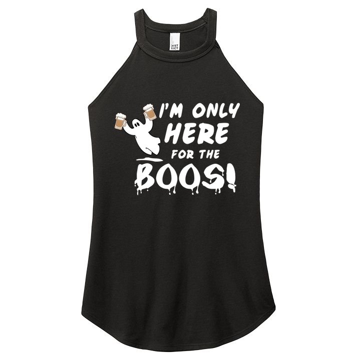 I'm Only here For The Boos! Ghost Women's Perfect Tri Rocker Tank