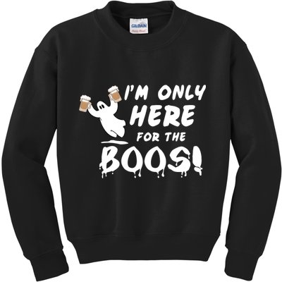 I'm Only here For The Boos! Ghost Kids Sweatshirt