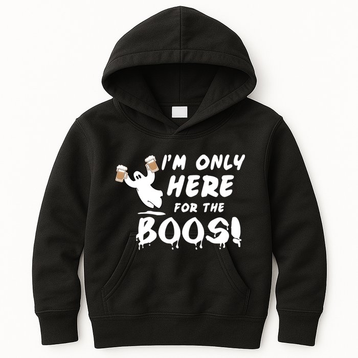 I'm Only here For The Boos! Ghost Kids Hoodie