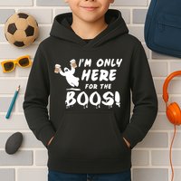I'm Only here For The Boos! Ghost Kids Hoodie