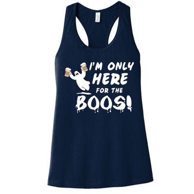 I'm Only here For The Boos! Ghost Women's Racerback Tank