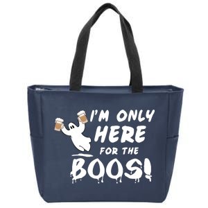 I'm Only here For The Boos! Ghost Zip Tote Bag