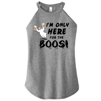 I'm Only here For The Boos! Ghost Women’s Perfect Tri Rocker Tank