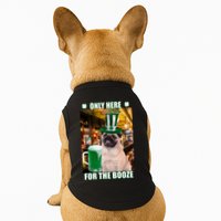 I'm Only Here for the Booze Beer Pug St. Patrick's Day Doggie Tank