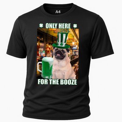 I'm Only Here for the Booze Beer Pug St. Patrick's Day Performance Shirt