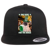 I'm Only Here for the Booze Beer Pug St. Patrick's Day Flat Bill Trucker Hat
